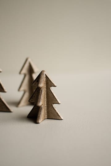 Winter tree decoration - Beige, 7 cm - DBKD