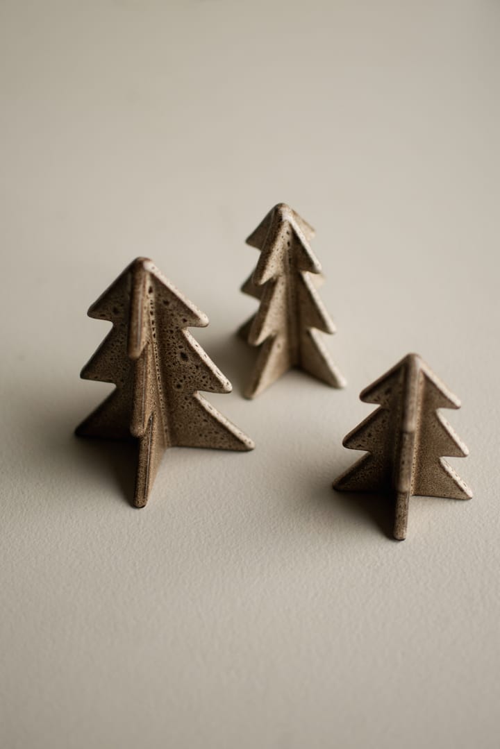 Winter tree decoration, Beige, 8 cm DBKD