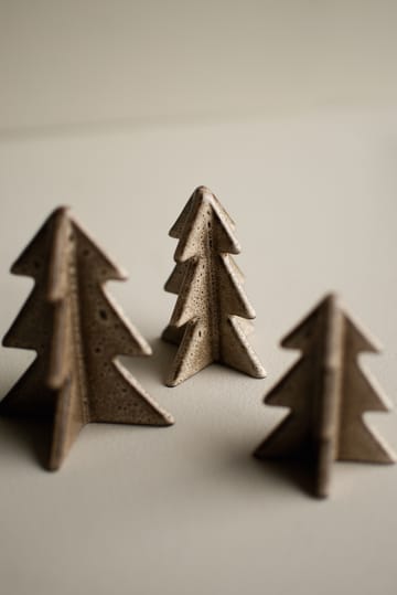 Winter tree decoration - Beige, 8 cm - DBKD