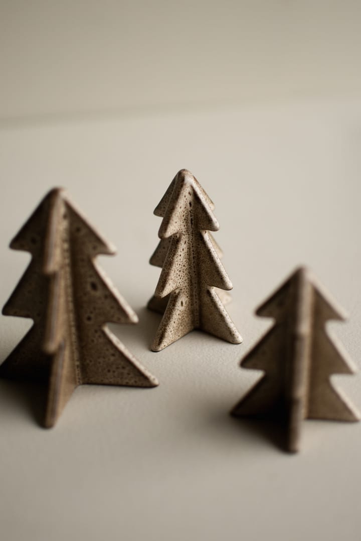 Winter tree decoration, Beige, 8 cm DBKD