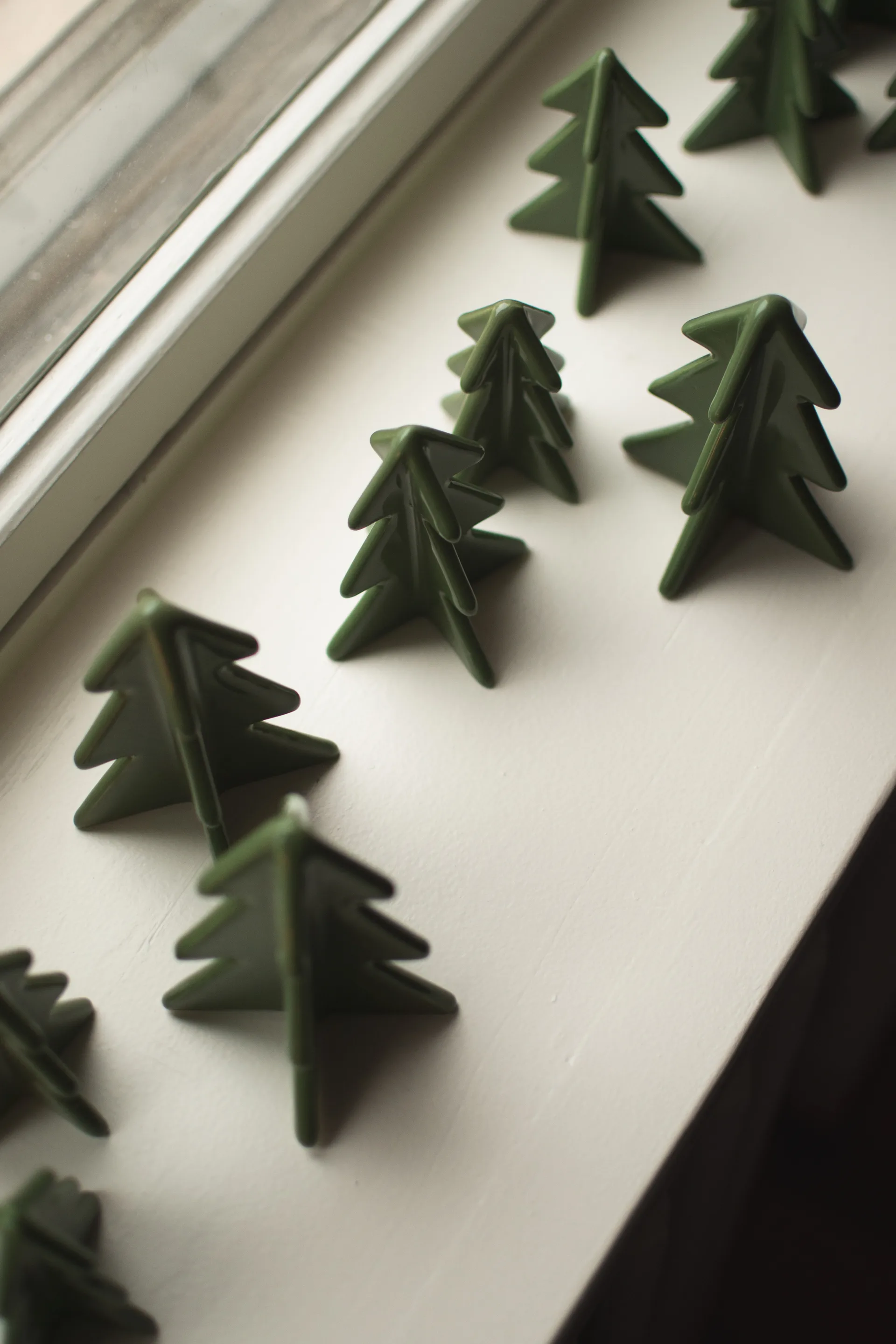 Winter tree decoration, Green, 7 cm DBKD