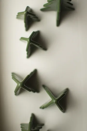 Winter tree decoration - Green, 7 cm - DBKD