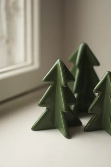 Winter tree decoration - Green, 8 cm - DBKD