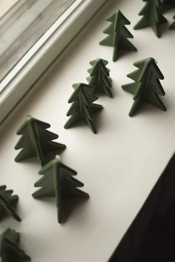 Winter tree decoration - Green, 8 cm - DBKD