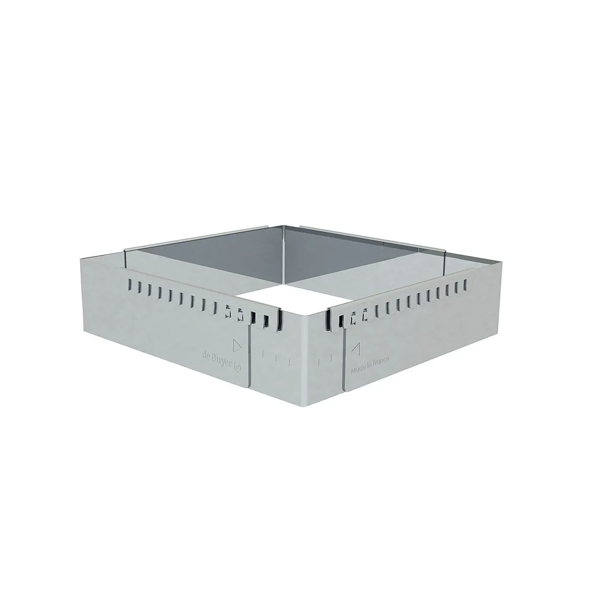 De Buyer Adjustable baking pan 43x29cm to 56x84cm | Scandinavian Design | Cookie/Biscuit cutters & cake tins | Silver-coloured