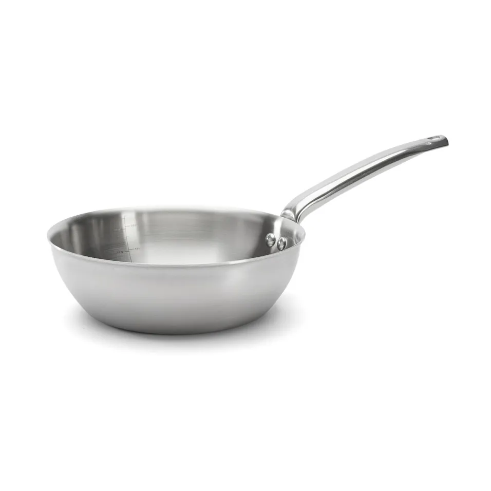 Alchimy rounded sauté pan stainless steel, Ø20 cm De Buyer
