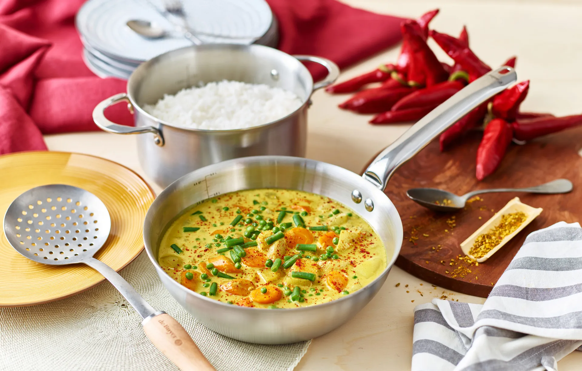 Alchimy rounded sauté pan stainless steel, Ø20 cm De Buyer