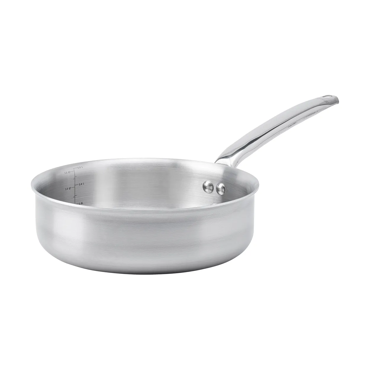 De Buyer Alchimy sauté pan stainless steel o24 cm | Scandinavian Design | Saucier & sauté pans | Silver-coloured