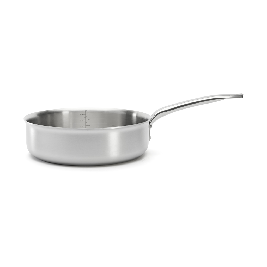 De Buyer Alchimy sauté pan stainless steel o28 cm | Scandinavian Design | Saucier & sauté pans | Silver-coloured