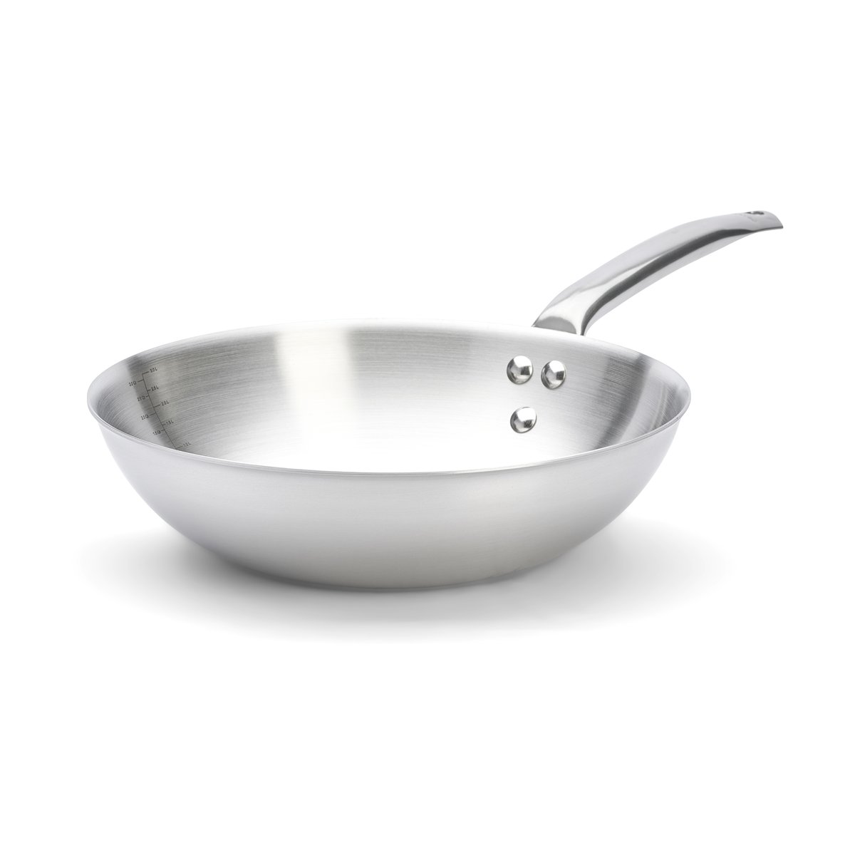De Buyer Alchimy wok stainless steel o28 cm | Scandinavian Design | Woks | Silver-coloured