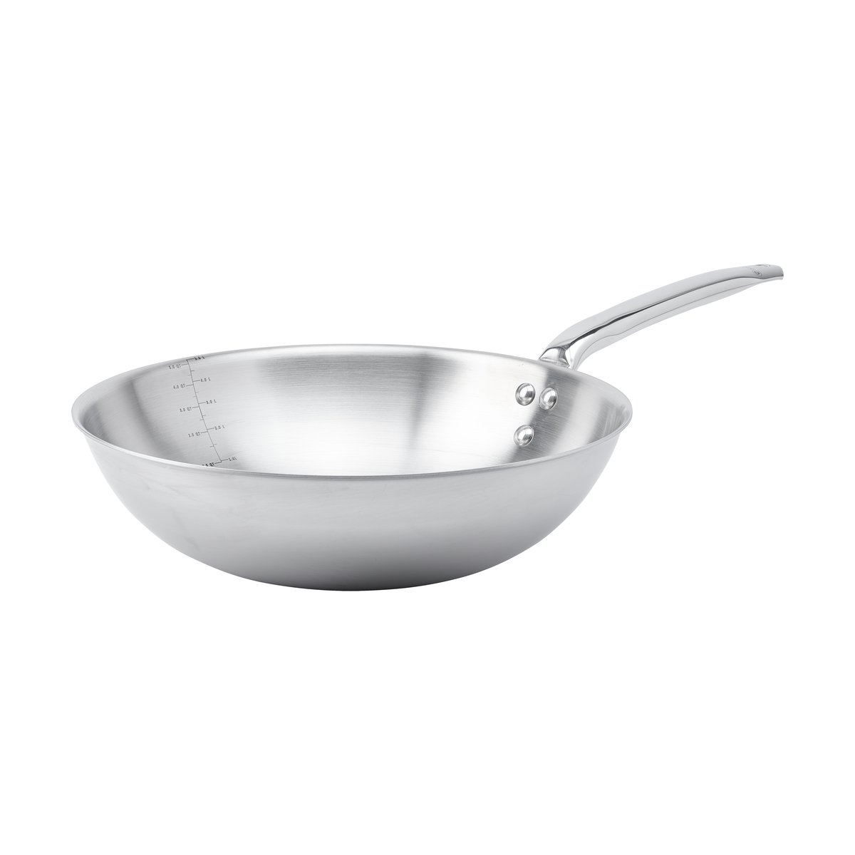De Buyer Alchimy wok stainless steel o32 cm | Scandinavian Design | Woks | Silver-coloured