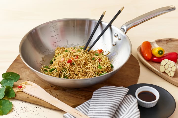 Alchimy wok stainless steel, Ø32 cm De Buyer