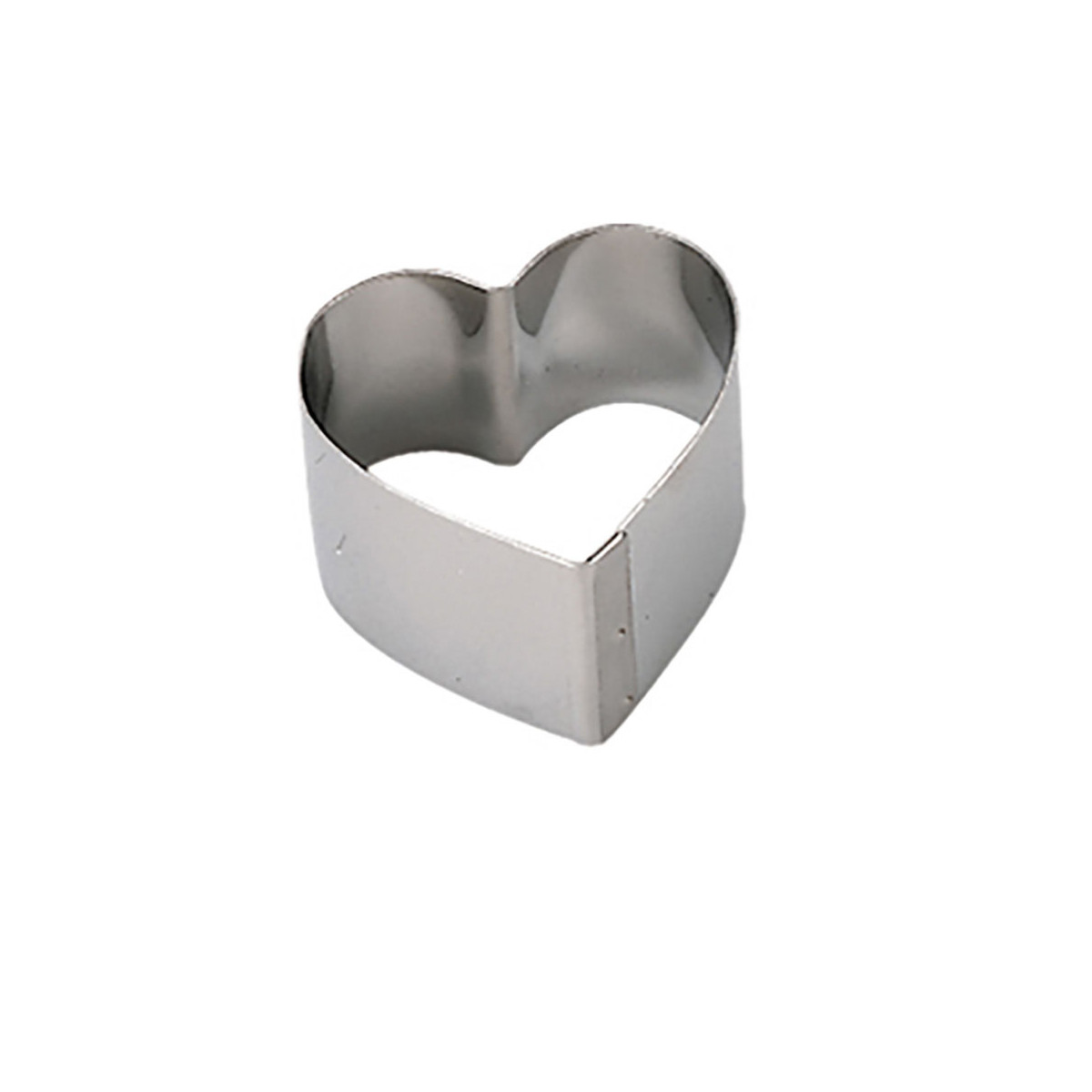 De Buyer Baking Mold Heart o14 cm Stainless steel | Scandinavian Design | Cookie/Biscuit cutters & cake tins | Silver-coloured