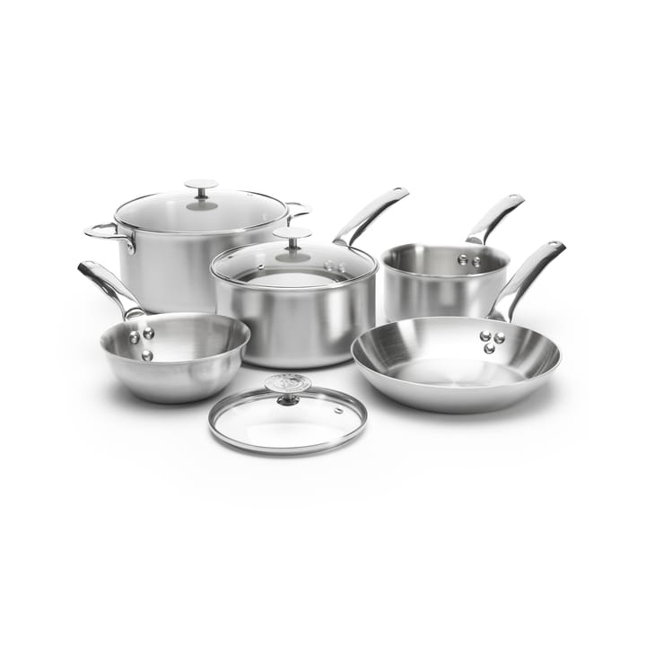 de Buyer Alchimy pot set with glass lid - 8 pieces - De Buyer