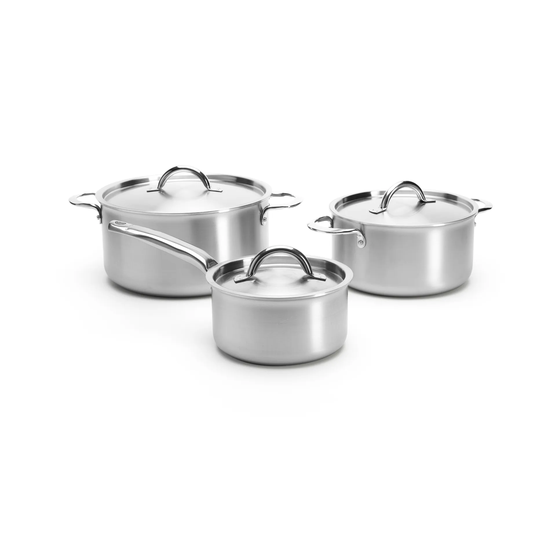 de Buyer Alchimy pot set with lid 6 pieces, Stainless steel De Buyer