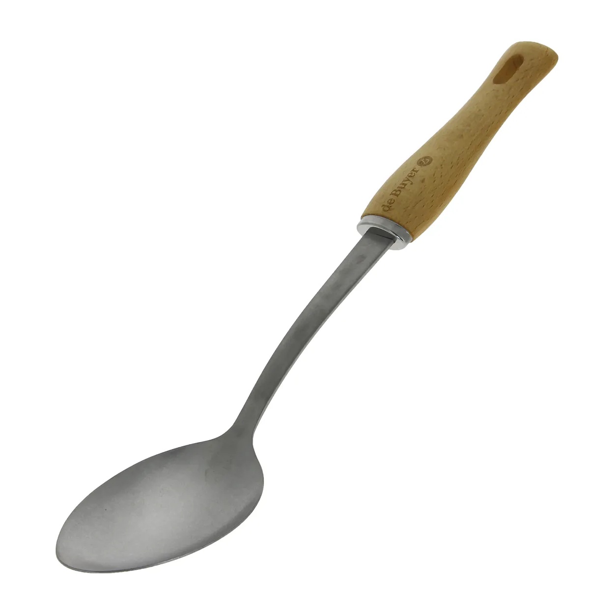 De Buyer B Bois serving spoon with wooden handle Stainless steel