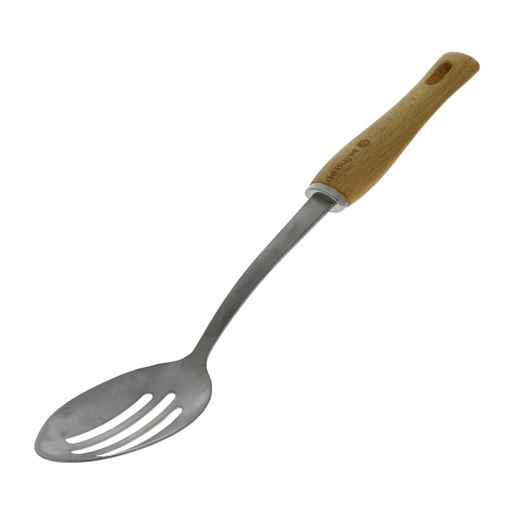 De Buyer B Bois slotted spoon with wooden handle - Stainless steel - De Buyer