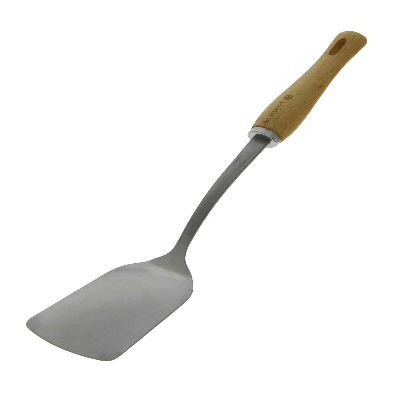 De Buyer B Bois spatula with wooden handle Stainless steel