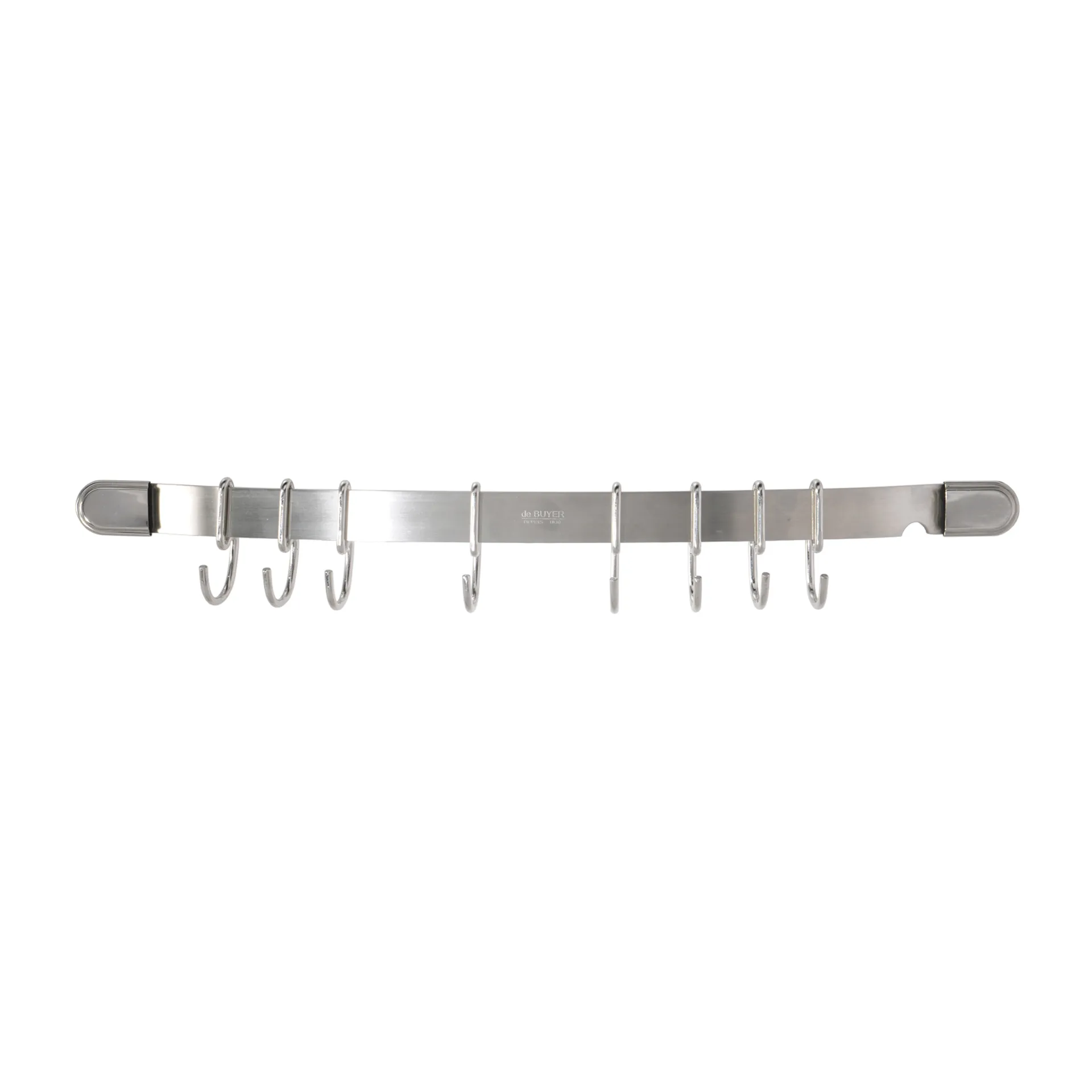 De Buyer hook rack with 8 hooks, Grey De Buyer