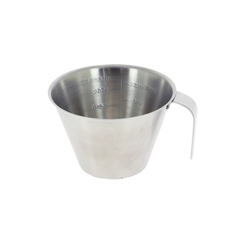 De Buyer small measuring cups 0.1 l | Scandinavian Design | Measuring spoons, cups & jugs | Silver-coloured