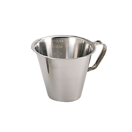 De Buyer small measuring cups 0.25 l | Scandinavian Design | Measuring spoons, cups & jugs | Silver-coloured