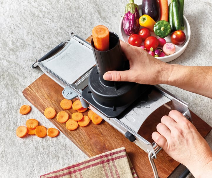 Mandoline slicer SWING PLUS, black, de Buyer 