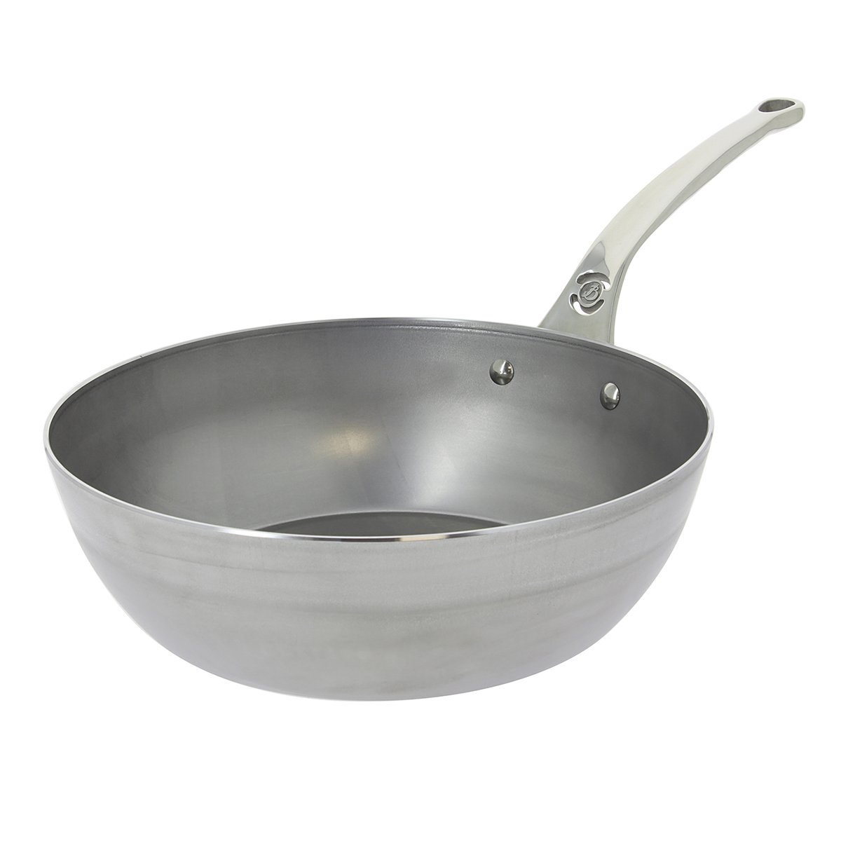De Buyer Mineral B Pro deep frying pan 28 cm | Scandinavian Design | Frying pans & skillets | Silver-coloured