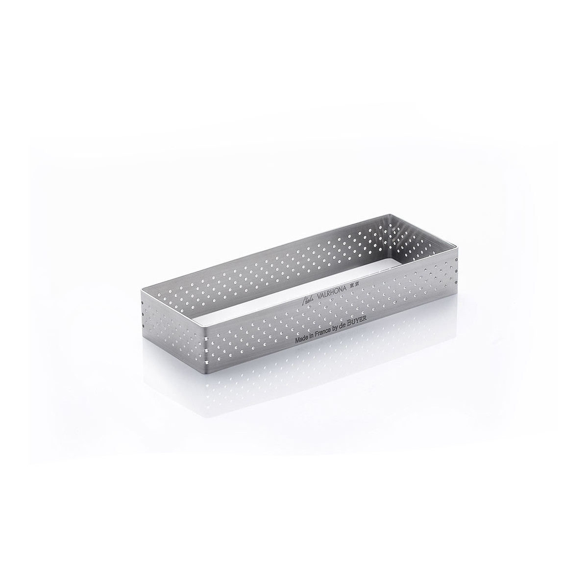 De Buyer Perforated Baking Mold 12x4 cm | Scandinavian Design | Cookie/Biscuit cutters & cake tins | Silver-coloured