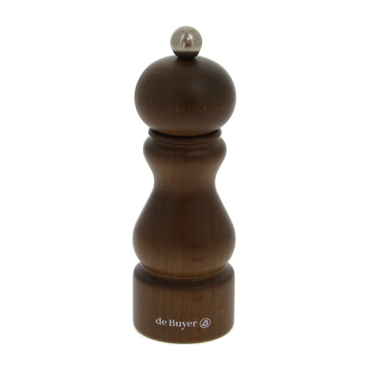 Rumba salt and pepper mill ceramic 14 cm - Dark brown - De Buyer