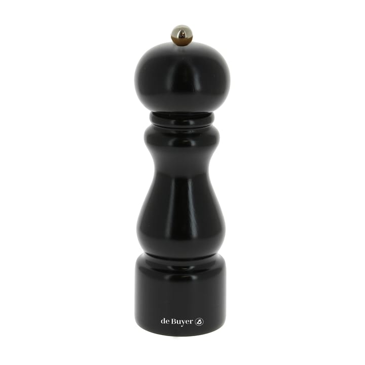 Rumba salt and pepper mill ceramic 20 cm - Black-glossy - De Buyer
