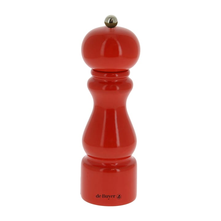 Rumba salt and pepper mill ceramic 20 cm - Red-glossy - De Buyer