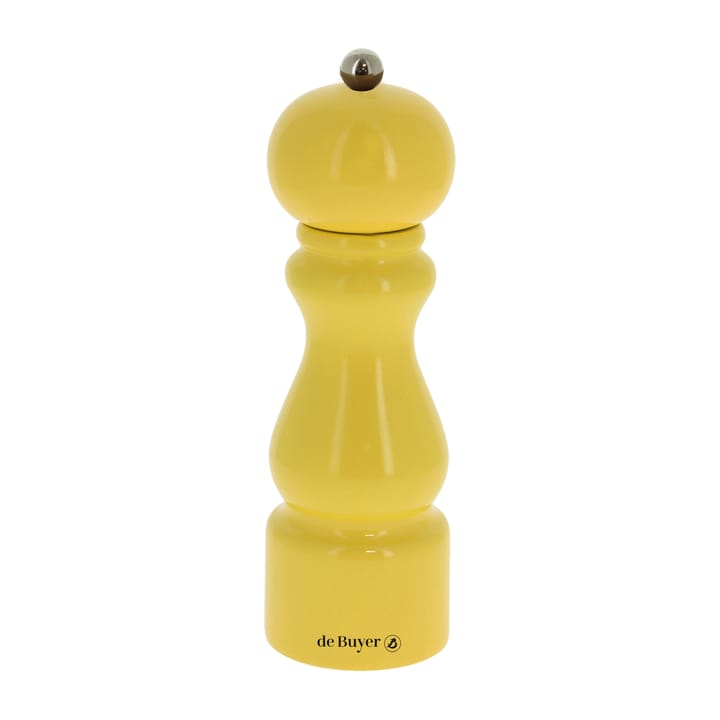 Rumba salt and pepper mill ceramic 20 cm - Yellow-glossy - De Buyer