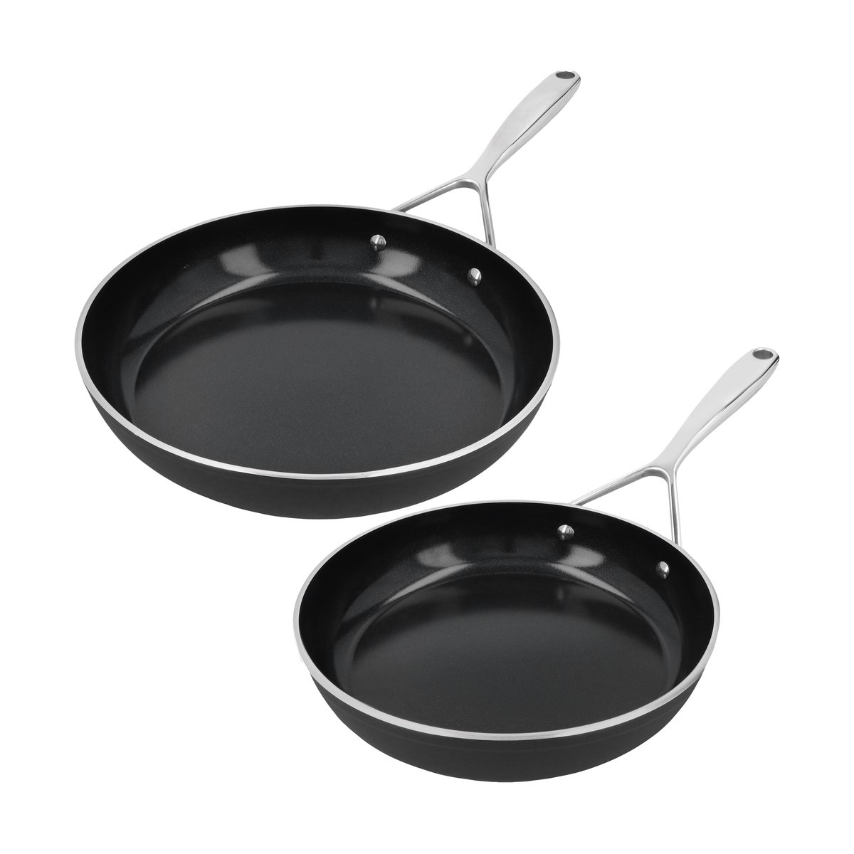 Demeyere Alu Plus 3 Ceraforce frying pan set ceramic 3-ply 2 parts