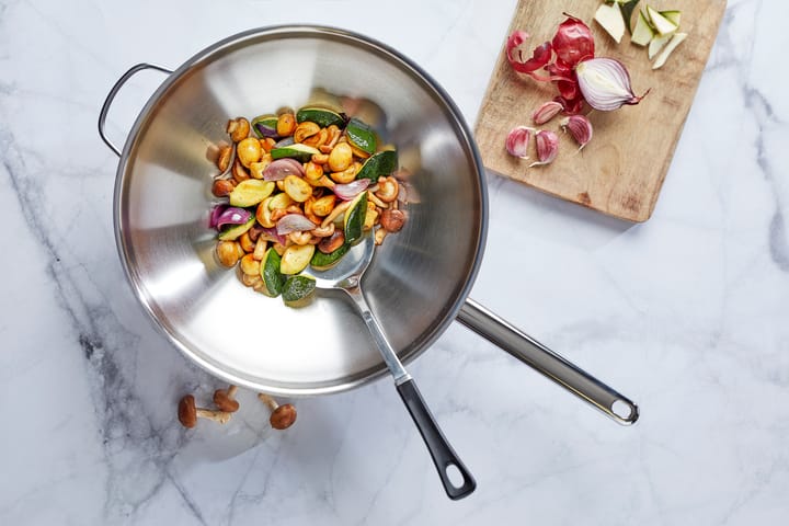 Apollo 7 wok pan stainless steel 7-ply 2 handles, Ø36 cm Demeyere