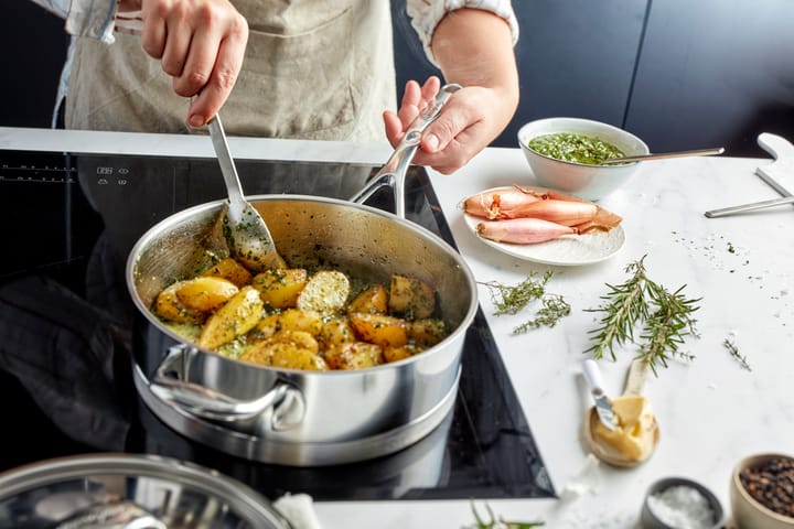 Atlantis 7 sauté pan with lid stainless steel, Ø28 cm Demeyere