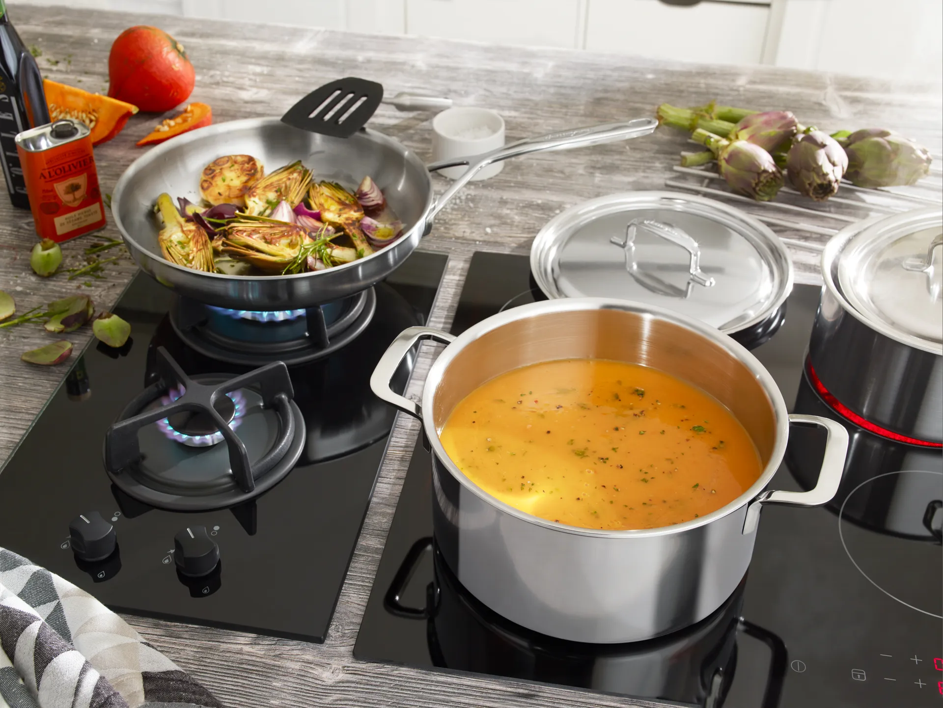 Demeyere 5-plus frying pan stainless steel 5-ply, Ø24 cm Demeyere