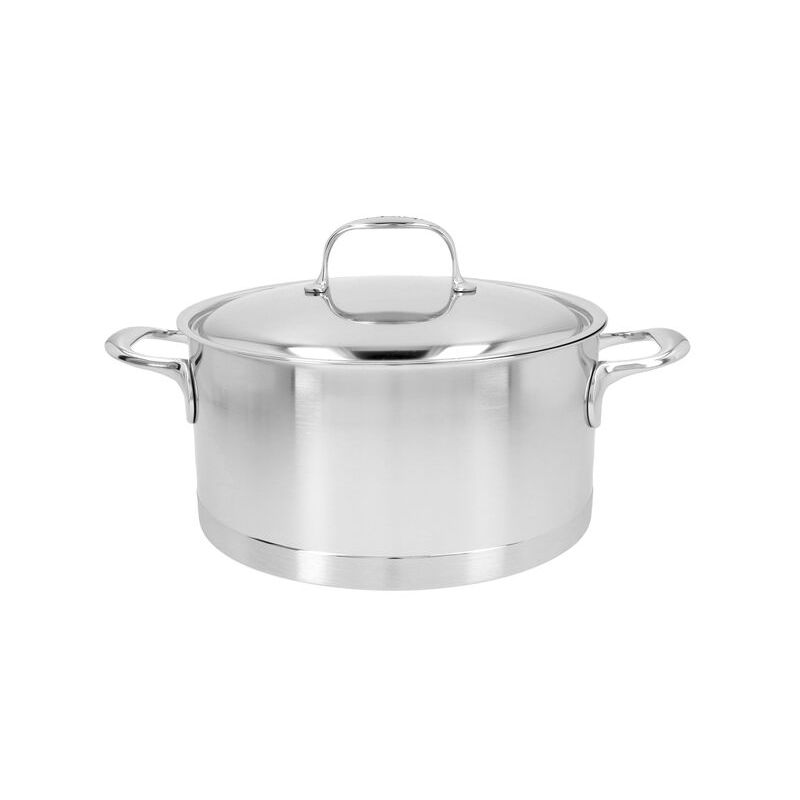 Demeyere Atlantis 7 pot low stainless steel 5.2 L | Scandinavian Design | Cooking pots & Casserole dishes | Silver-coloured