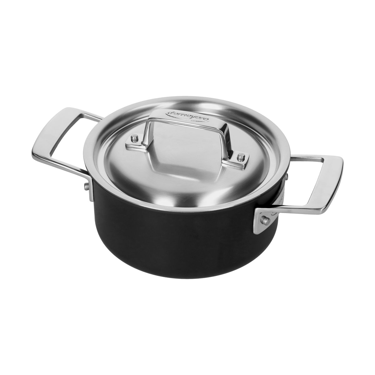 Demeyere Black 5 pot 5-ply stainless steel 1.5 L | Scandinavian Design | Cooking pots & Casserole dishes | Silver-coloured