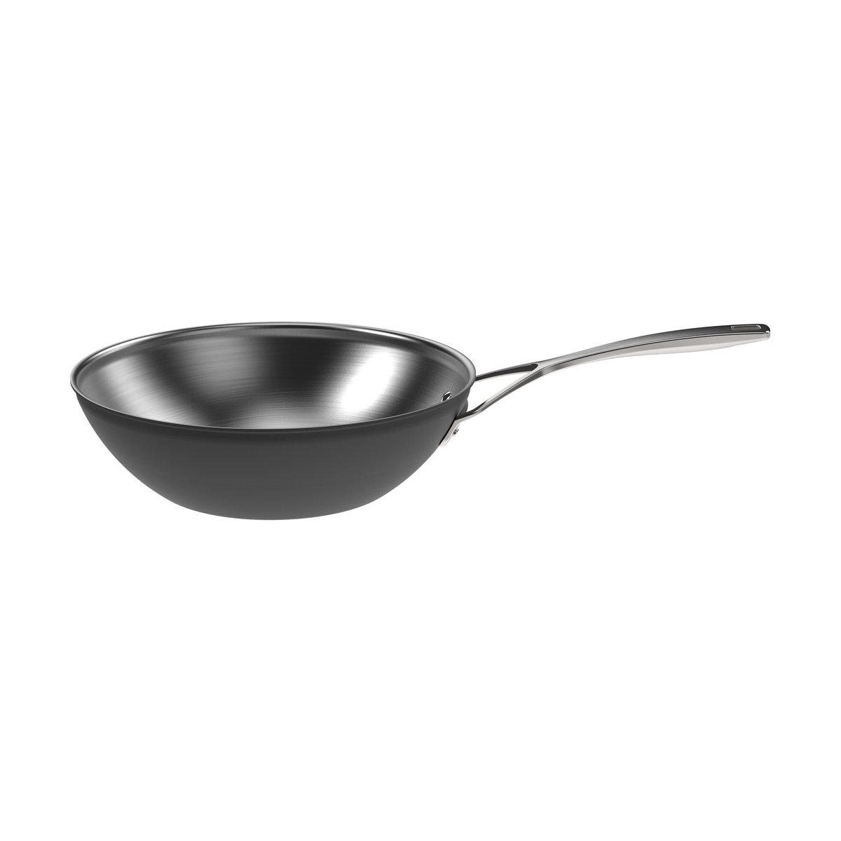 Demeyere Black 5 wok pan stainless steel o30 cm | Scandinavian Design | Woks | Silver-coloured