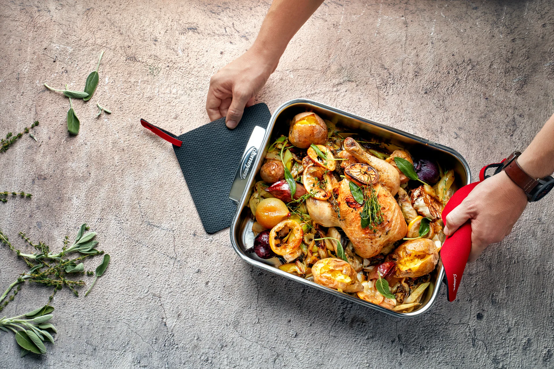 Specialties 5 oven dish stainless steel 5-ply, 32x26.5x7 cm Demeyere