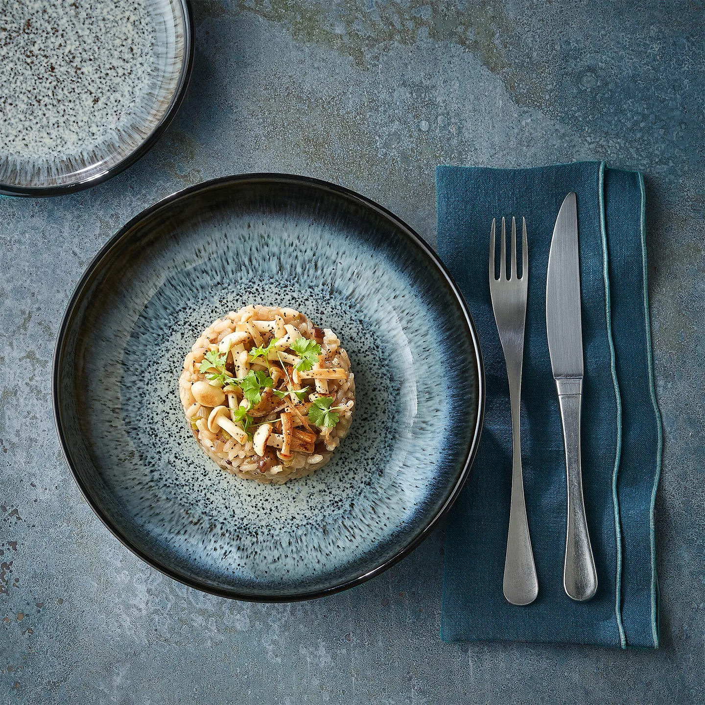 Halo pasta bowl 22 cm, Blue-grey-black Denby