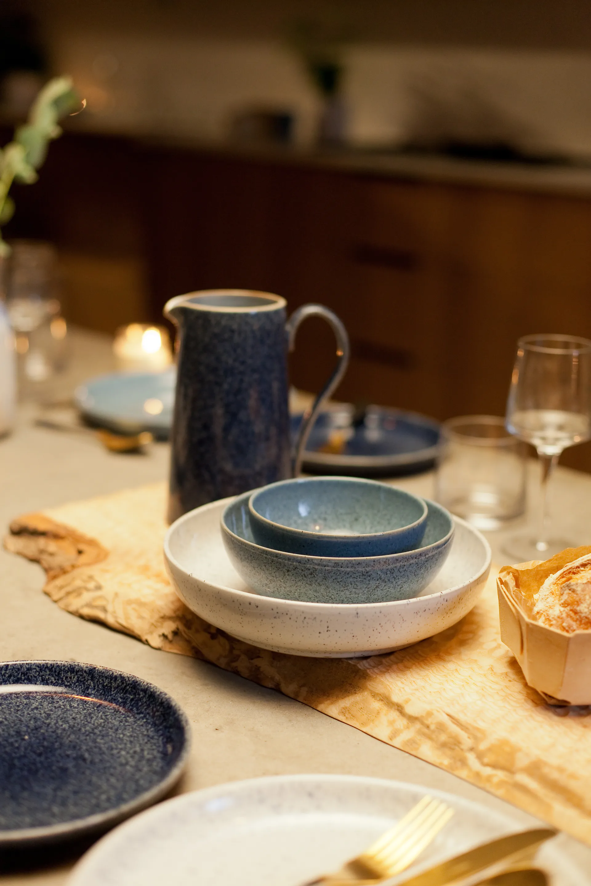 Studio Blue bowl 20.5 cm, Pebble Denby