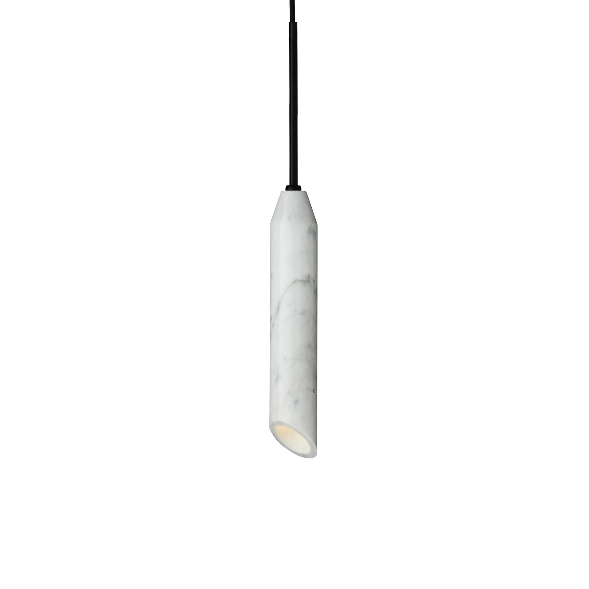 Marble Art pendant Ø5x55 cm marble, White Design By Us