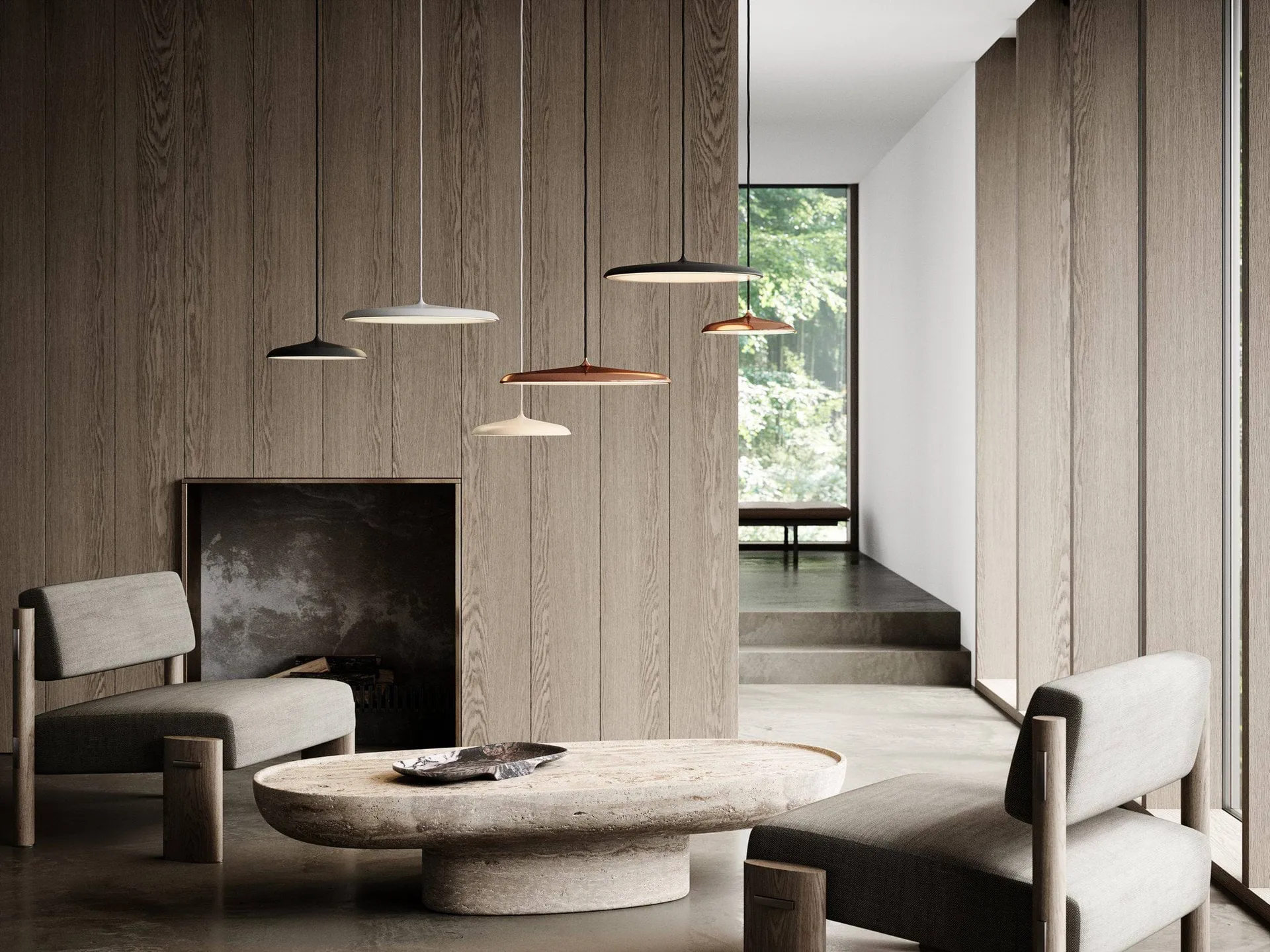 Artist pendant lamp Ø40 cm, Grey Design For The People