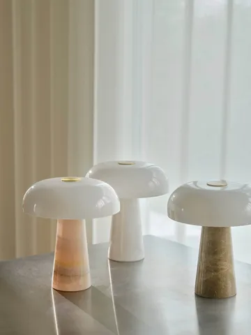Glossy table lamp - Pink, mini, 24 cm - Design For The People