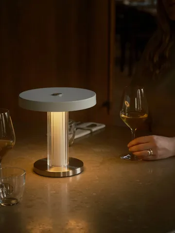 Trezzi portable table lamp - White - Design For The People