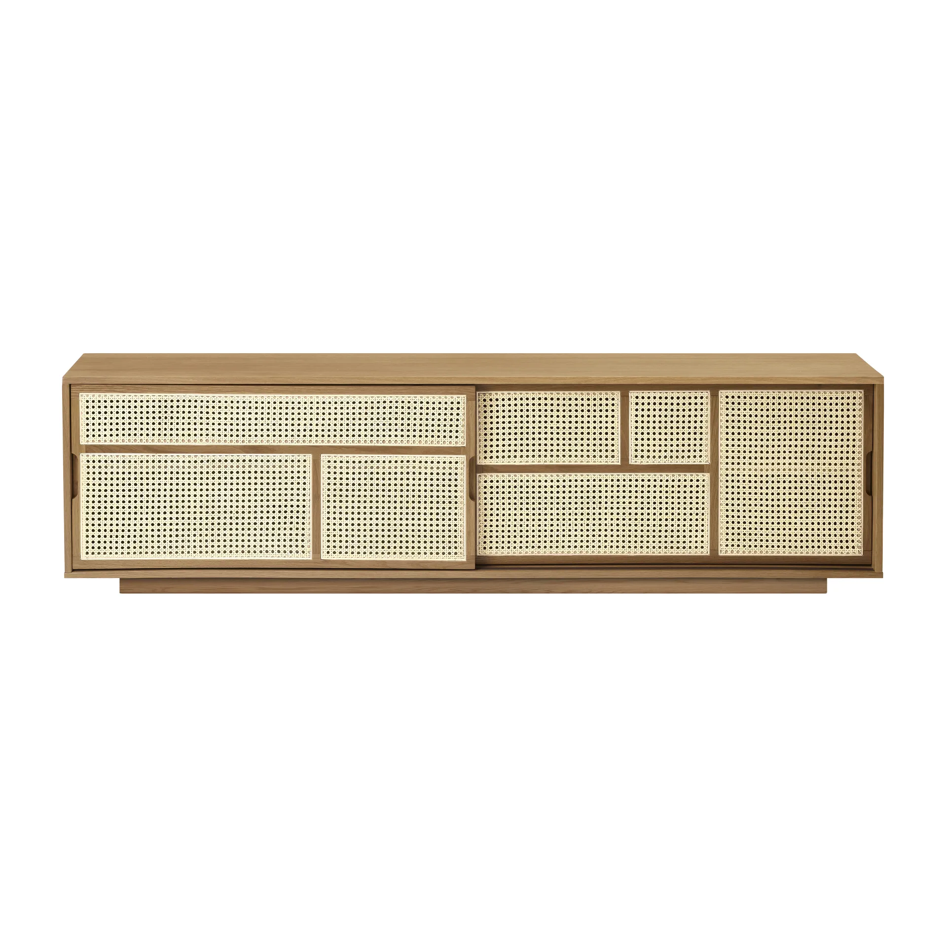 Air side table low, Oak, rattan Design House Stockholm