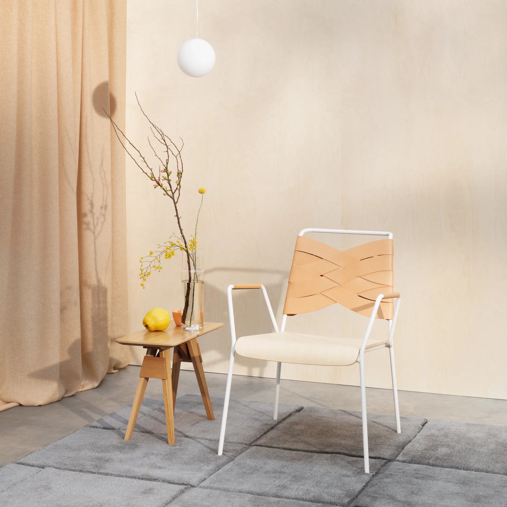 Arco side table S, Oak Design House Stockholm