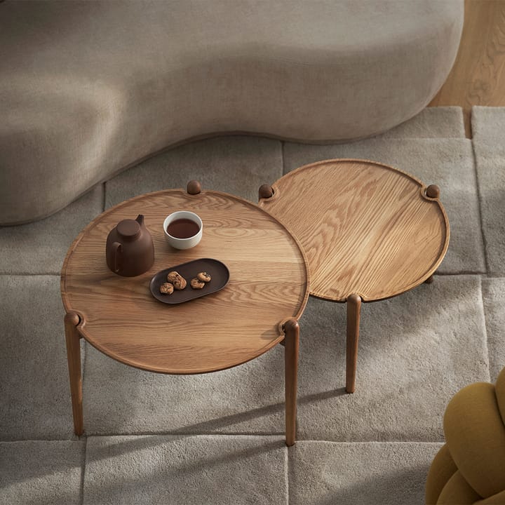 Aria coffee table Ø90 cm, Oak 30 cm Design House Stockholm