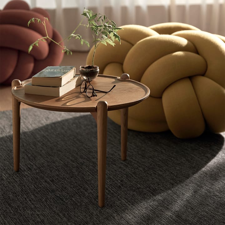Aria coffee table Ø90 cm, Oak 30 cm Design House Stockholm